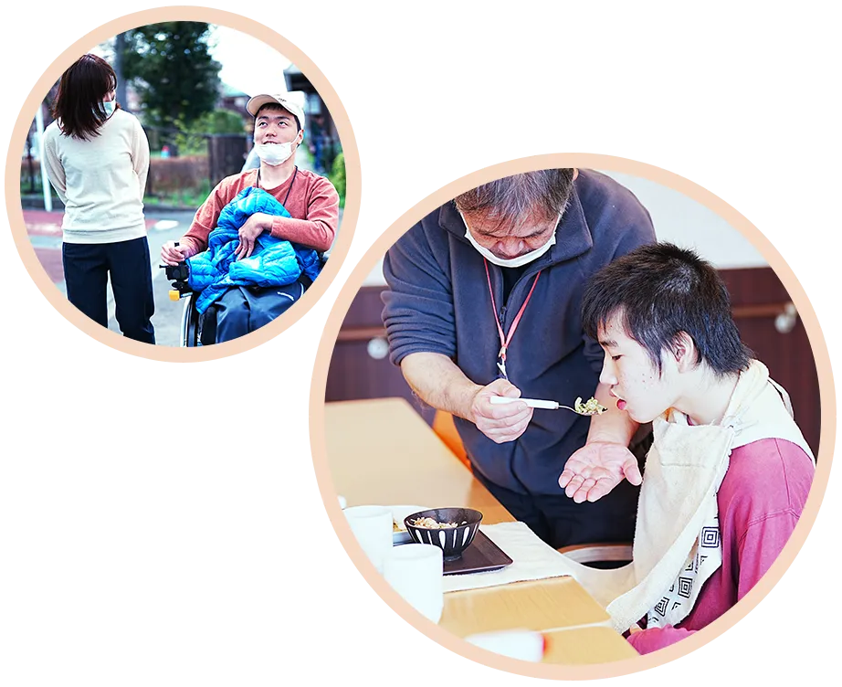 自立生活を支援する住まいの提供イメージ